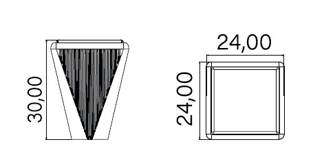 Ручки PK 1010-040 Fonte чёрный мат