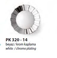 Ручки PK 320-14 ALITA  белый / хром