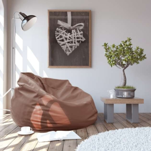 Bean bag din piele ecologica