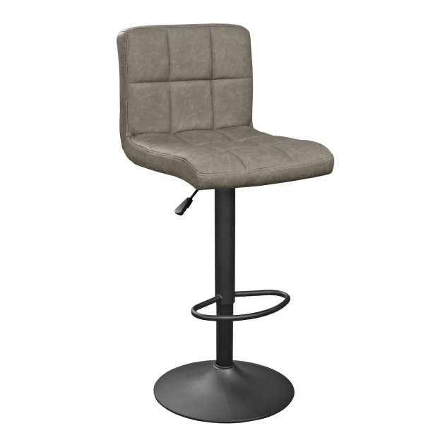 Scaun de bar SB-044~Dark Grey Pu+Black Leg