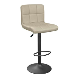 Scaun de bar SB-044~Beige Pu+Black Leg