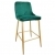 Scaun de Bar Clasic~Green HLR 56+Gold Legs