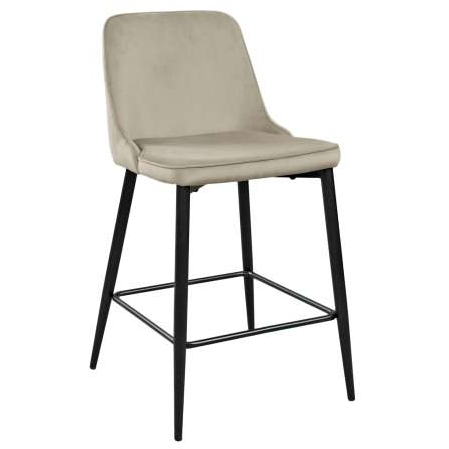 Scaun de Bar Clasic Small~Beige+Black legs